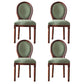 Country Style Dining Chair King Louis Back Side Chair with Wood Legs for Home Use Green 4 Piece Set Walnut Clearhalo ' kitchen&dining_furn' 'Dining Chairs' 'Dining Tables & Seating' 'dining_chair' 'furn' 'furn_dining_chair' 'Furniture' 'furniture_dining_chair' 'Kitchen & Dining Furniture' 'kitchen' 3621520