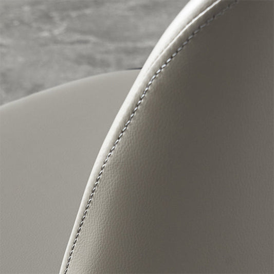 Contemporary Square Leather Chair with Wooden Legs Dining Side Arm Chair for Kitchen Clearhalo ' kitchen&dining_furn' 'Dining Chairs' 'Dining Tables & Seating' 'dining_chair' 'furn' 'furn_dining_chair' 'Furniture' 'furniture_dining_chair' 'Kitchen & Dining Furniture' 'kitchen' 3621537