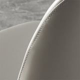 Contemporary Square Leather Chair with Wooden Legs Dining Side Arm Chair for Kitchen Clearhalo ' kitchen&dining_furn' 'Dining Chairs' 'Dining Tables & Seating' 'dining_chair' 'furn' 'furn_dining_chair' 'Furniture' 'furniture_dining_chair' 'Kitchen & Dining Furniture' 'kitchen' 3621537