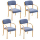 Home Scandinavian Arm Chair Open Back Wood Upholstered Dining Room Chair Blue 4 Piece Set Clearhalo ' kitchen&dining_furn' 'Dining Chairs' 'Dining Tables & Seating' 'dining_chair' 'furn' 'furn_dining_chair' 'Furniture' 'furniture_dining_chair' 'Kitchen & Dining Furniture' 'kitchen' 3621568