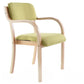 Home Scandinavian Arm Chair Open Back Wood Upholstered Dining Room Chair Green 1 Piece Clearhalo ' kitchen&dining_furn' 'Dining Chairs' 'Dining Tables & Seating' 'dining_chair' 'furn' 'furn_dining_chair' 'Furniture' 'furniture_dining_chair' 'Kitchen & Dining Furniture' 'kitchen' 3621569
