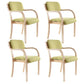 Home Scandinavian Arm Chair Open Back Wood Upholstered Dining Room Chair Green 4 Piece Set Clearhalo ' kitchen&dining_furn' 'Dining Chairs' 'Dining Tables & Seating' 'dining_chair' 'furn' 'furn_dining_chair' 'Furniture' 'furniture_dining_chair' 'Kitchen & Dining Furniture' 'kitchen' 3621571