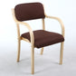 Home Scandinavian Arm Chair Open Back Wood Upholstered Dining Room Chair Dark Coffee 1 Piece Clearhalo ' kitchen&dining_furn' 'Dining Chairs' 'Dining Tables & Seating' 'dining_chair' 'furn' 'furn_dining_chair' 'Furniture' 'furniture_dining_chair' 'Kitchen & Dining Furniture' 'kitchen' 3621581