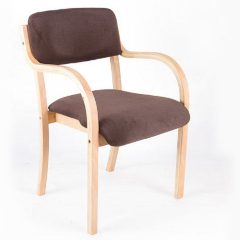 Home Scandinavian Arm Chair Open Back Wood Upholstered Dining Room Chair Light Coffee 1 Piece Clearhalo ' kitchen&dining_furn' 'Dining Chairs' 'Dining Tables & Seating' 'dining_chair' 'furn' 'furn_dining_chair' 'Furniture' 'furniture_dining_chair' 'Kitchen & Dining Furniture' 'kitchen' 3621584