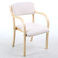 Home Scandinavian Arm Chair Open Back Wood Upholstered Dining Room Chair Off-White 1 Piece Clearhalo ' kitchen&dining_furn' 'Dining Chairs' 'Dining Tables & Seating' 'dining_chair' 'furn' 'furn_dining_chair' 'Furniture' 'furniture_dining_chair' 'Kitchen & Dining Furniture' 'kitchen' 3621587
