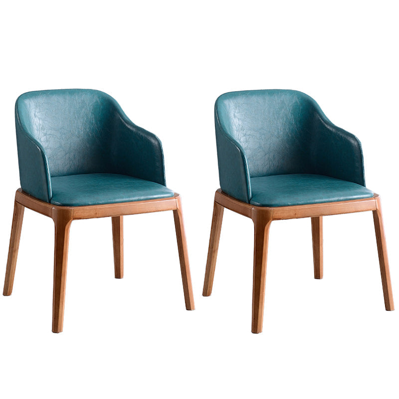 Glam Scandinavian Ash Wood Chairs Solid Back Arm Kitchen Dining Chair Set Green 2 Piece Set Clearhalo ' kitchen&dining_furn' 'Dining Chairs' 'Dining Tables & Seating' 'dining_chair' 'furn' 'furn_dining_chair' 'Furniture' 'furniture_dining_chair' 'Kitchen & Dining Furniture' 'kitchen' 3621591