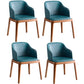 Glam Scandinavian Ash Wood Chairs Solid Back Arm Kitchen Dining Chair Set Green 4 Piece Set Clearhalo ' kitchen&dining_furn' 'Dining Chairs' 'Dining Tables & Seating' 'dining_chair' 'furn' 'furn_dining_chair' 'Furniture' 'furniture_dining_chair' 'Kitchen & Dining Furniture' 'kitchen' 3621593