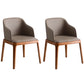 Glam Scandinavian Ash Wood Chairs Solid Back Arm Kitchen Dining Chair Set Khaki 2 Piece Set Clearhalo ' kitchen&dining_furn' 'Dining Chairs' 'Dining Tables & Seating' 'dining_chair' 'furn' 'furn_dining_chair' 'Furniture' 'furniture_dining_chair' 'Kitchen & Dining Furniture' 'kitchen' 3621596