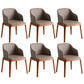 Glam Scandinavian Ash Wood Chairs Solid Back Arm Kitchen Dining Chair Set Khaki 6 Piece Set Clearhalo ' kitchen&dining_furn' 'Dining Chairs' 'Dining Tables & Seating' 'dining_chair' 'furn' 'furn_dining_chair' 'Furniture' 'furniture_dining_chair' 'Kitchen & Dining Furniture' 'kitchen' 3621600