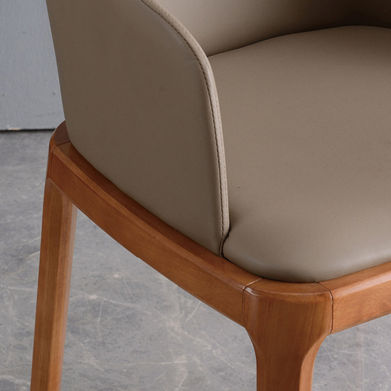 Glam Scandinavian Ash Wood Chairs Solid Back Arm Kitchen Dining Chair Set Clearhalo ' kitchen&dining_furn' 'Dining Chairs' 'Dining Tables & Seating' 'dining_chair' 'furn' 'furn_dining_chair' 'Furniture' 'furniture_dining_chair' 'Kitchen & Dining Furniture' 'kitchen' 3621601