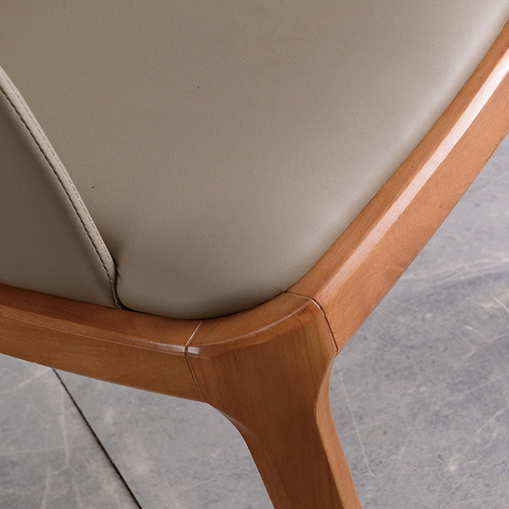 Glam Scandinavian Ash Wood Chairs Solid Back Arm Kitchen Dining Chair Set Clearhalo ' kitchen&dining_furn' 'Dining Chairs' 'Dining Tables & Seating' 'dining_chair' 'furn' 'furn_dining_chair' 'Furniture' 'furniture_dining_chair' 'Kitchen & Dining Furniture' 'kitchen' 3621607