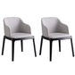 Glam Scandinavian Ash Wood Chairs Solid Back Arm Kitchen Dining Chair Set Light Gray 2 Piece Set Clearhalo ' kitchen&dining_furn' 'Dining Chairs' 'Dining Tables & Seating' 'dining_chair' 'furn' 'furn_dining_chair' 'Furniture' 'furniture_dining_chair' 'Kitchen & Dining Furniture' 'kitchen' 3621608