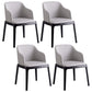 Glam Scandinavian Ash Wood Chairs Solid Back Arm Kitchen Dining Chair Set Light Gray 4 Piece Set Clearhalo ' kitchen&dining_furn' 'Dining Chairs' 'Dining Tables & Seating' 'dining_chair' 'furn' 'furn_dining_chair' 'Furniture' 'furniture_dining_chair' 'Kitchen & Dining Furniture' 'kitchen' 3621610