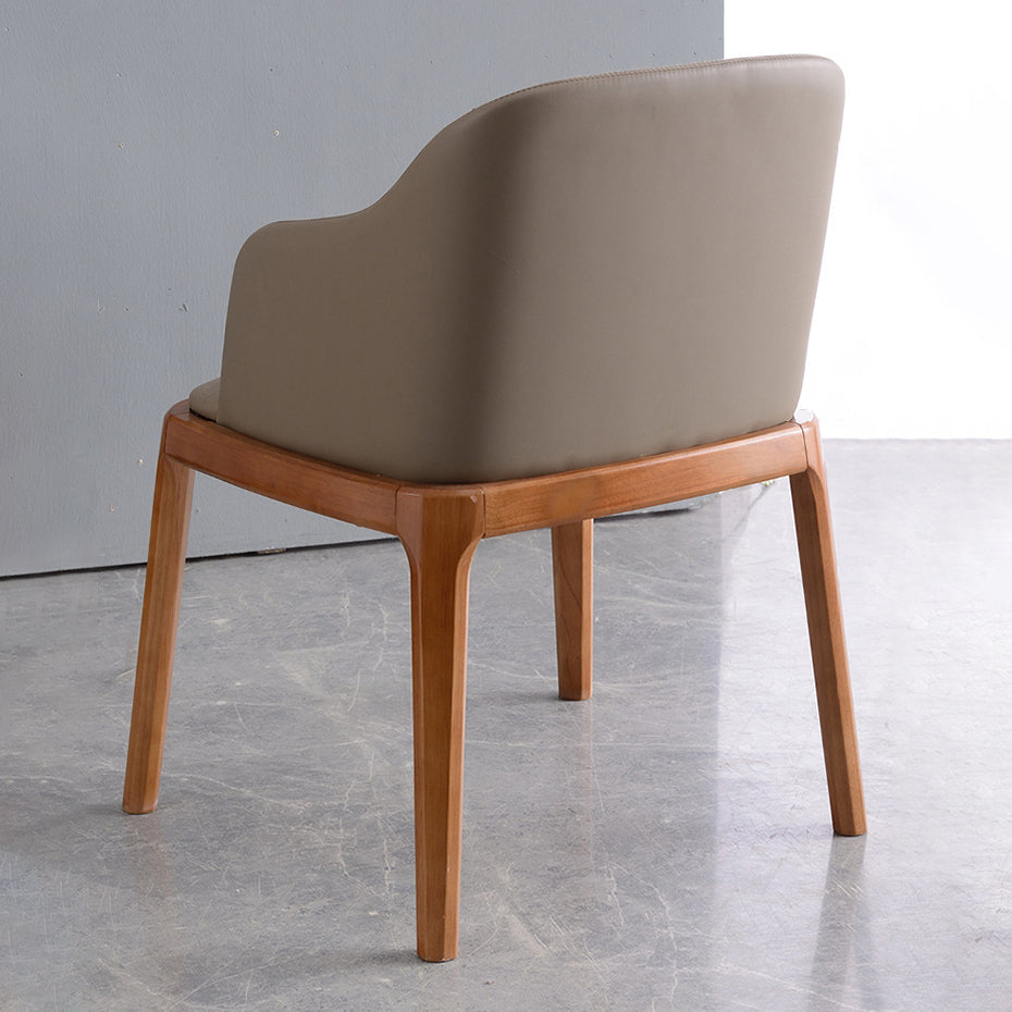 Glam Scandinavian Ash Wood Chairs Solid Back Arm Kitchen Dining Chair Set Clearhalo ' kitchen&dining_furn' 'Dining Chairs' 'Dining Tables & Seating' 'dining_chair' 'furn' 'furn_dining_chair' 'Furniture' 'furniture_dining_chair' 'Kitchen & Dining Furniture' 'kitchen' 3621611