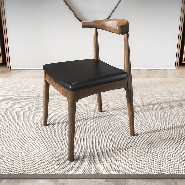 Contemporary Wood Indoor Open Back Dining Side Chair of 19'' Wide Dining Chair Clearhalo ' kitchen&dining_furn' 'Dining Chairs' 'Dining Tables & Seating' 'dining_chair' 'furn' 'furn_dining_chair' 'Furniture' 'furniture_dining_chair' 'Kitchen & Dining Furniture' 'kitchen' 3621620