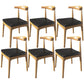 Contemporary Wood Indoor Open Back Dining Side Chair of 19'' Wide Dining Chair Natural 6 Piece Set Clearhalo ' kitchen&dining_furn' 'Dining Chairs' 'Dining Tables & Seating' 'dining_chair' 'furn' 'furn_dining_chair' 'Furniture' 'furniture_dining_chair' 'Kitchen & Dining Furniture' 'kitchen' 3621621