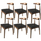 Contemporary Wood Indoor Open Back Dining Side Chair of 19'' Wide Dining Chair Walnut 6 Piece Set Clearhalo ' kitchen&dining_furn' 'Dining Chairs' 'Dining Tables & Seating' 'dining_chair' 'furn' 'furn_dining_chair' 'Furniture' 'furniture_dining_chair' 'Kitchen & Dining Furniture' 'kitchen' 3621629