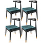 Contemporary Wood Indoor Open Back Dining Side Chair of 19'' Wide Dining Chair Black 4 Piece Set Clearhalo ' kitchen&dining_furn' 'Dining Chairs' 'Dining Tables & Seating' 'dining_chair' 'furn' 'furn_dining_chair' 'Furniture' 'furniture_dining_chair' 'Kitchen & Dining Furniture' 'kitchen' 3621631