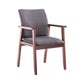 Scandinavian Rubberwood Solid Back Arm Chair Wood Dining Chair for Home Dark Gray 1 Piece Walnut Clearhalo ' kitchen&dining_furn' 'Dining Chairs' 'Dining Tables & Seating' 'dining_chair' 'furn' 'furn_dining_chair' 'Furniture' 'furniture_dining_chair' 'Kitchen & Dining Furniture' 'kitchen' 3621638