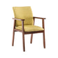 Scandinavian Rubberwood Solid Back Arm Chair Wood Dining Chair for Home Green 1 Piece Walnut Clearhalo ' kitchen&dining_furn' 'Dining Chairs' 'Dining Tables & Seating' 'dining_chair' 'furn' 'furn_dining_chair' 'Furniture' 'furniture_dining_chair' 'Kitchen & Dining Furniture' 'kitchen' 3621650