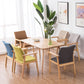 Scandinavian Rubberwood Solid Back Arm Chair Wood Dining Chair for Home Clearhalo ' kitchen&dining_furn' 'Dining Chairs' 'Dining Tables & Seating' 'dining_chair' 'furn' 'furn_dining_chair' 'Furniture' 'furniture_dining_chair' 'Kitchen & Dining Furniture' 'kitchen' 3621651
