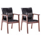 Scandinavian Rubberwood Solid Back Arm Chair Wood Dining Chair for Home Gloss Black 2 Piece Set Walnut Clearhalo ' kitchen&dining_furn' 'Dining Chairs' 'Dining Tables & Seating' 'dining_chair' 'furn' 'furn_dining_chair' 'Furniture' 'furniture_dining_chair' 'Kitchen & Dining Furniture' 'kitchen' 3621663