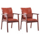 Scandinavian Rubberwood Solid Back Arm Chair Wood Dining Chair for Home Red Brown 2 Piece Set Walnut Clearhalo ' kitchen&dining_furn' 'Dining Chairs' 'Dining Tables & Seating' 'dining_chair' 'furn' 'furn_dining_chair' 'Furniture' 'furniture_dining_chair' 'Kitchen & Dining Furniture' 'kitchen' 3621675