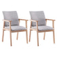 Scandinavian Rubberwood Solid Back Arm Chair Wood Dining Chair for Home Smoke Gray 2 Piece Set Natural Wood Clearhalo ' kitchen&dining_furn' 'Dining Chairs' 'Dining Tables & Seating' 'dining_chair' 'furn' 'furn_dining_chair' 'Furniture' 'furniture_dining_chair' 'Kitchen & Dining Furniture' 'kitchen' 3621678
