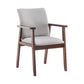 Scandinavian Rubberwood Solid Back Arm Chair Wood Dining Chair for Home Smoke Gray 1 Piece Walnut Clearhalo ' kitchen&dining_furn' 'Dining Chairs' 'Dining Tables & Seating' 'dining_chair' 'furn' 'furn_dining_chair' 'Furniture' 'furniture_dining_chair' 'Kitchen & Dining Furniture' 'kitchen' 3621680