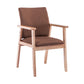 Scandinavian Rubberwood Solid Back Arm Chair Wood Dining Chair for Home Coffee 1 Piece Natural Wood Clearhalo ' kitchen&dining_furn' 'Dining Chairs' 'Dining Tables & Seating' 'dining_chair' 'furn' 'furn_dining_chair' 'Furniture' 'furniture_dining_chair' 'Kitchen & Dining Furniture' 'kitchen' 3621683
