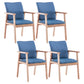Scandinavian Rubberwood Solid Back Arm Chair Wood Dining Chair for Home Ocean Blue 4 Piece Set Natural Wood Clearhalo ' kitchen&dining_furn' 'Dining Chairs' 'Dining Tables & Seating' 'dining_chair' 'furn' 'furn_dining_chair' 'Furniture' 'furniture_dining_chair' 'Kitchen & Dining Furniture' 'kitchen' 3621691