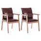 Scandinavian Rubberwood Solid Back Arm Chair Wood Dining Chair for Home Dark Brown 2 Piece Set Natural Wood Clearhalo ' kitchen&dining_furn' 'Dining Chairs' 'Dining Tables & Seating' 'dining_chair' 'furn' 'furn_dining_chair' 'Furniture' 'furniture_dining_chair' 'Kitchen & Dining Furniture' 'kitchen' 3621696