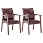 Scandinavian Rubberwood Solid Back Arm Chair Wood Dining Chair for Home Dark Brown 2 Piece Set Walnut Clearhalo ' kitchen&dining_furn' 'Dining Chairs' 'Dining Tables & Seating' 'dining_chair' 'furn' 'furn_dining_chair' 'Furniture' 'furniture_dining_chair' 'Kitchen & Dining Furniture' 'kitchen' 3621699