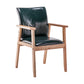 Scandinavian Rubberwood Solid Back Arm Chair Wood Dining Chair for Home Blackish Green 1 Piece Natural Wood Clearhalo ' kitchen&dining_furn' 'Dining Chairs' 'Dining Tables & Seating' 'dining_chair' 'furn' 'furn_dining_chair' 'Furniture' 'furniture_dining_chair' 'Kitchen & Dining Furniture' 'kitchen' 3621701