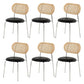 Contemporary Kitchen Metal Dining Side Chair Opening Back Dining Side Chair Black 6 Piece Set Clearhalo ' kitchen&dining_furn' 'Dining Chairs' 'Dining Tables & Seating' 'dining_chair' 'furn' 'furn_dining_chair' 'Furniture' 'furniture_dining_chair' 'Kitchen & Dining Furniture' 'kitchen' 3621718