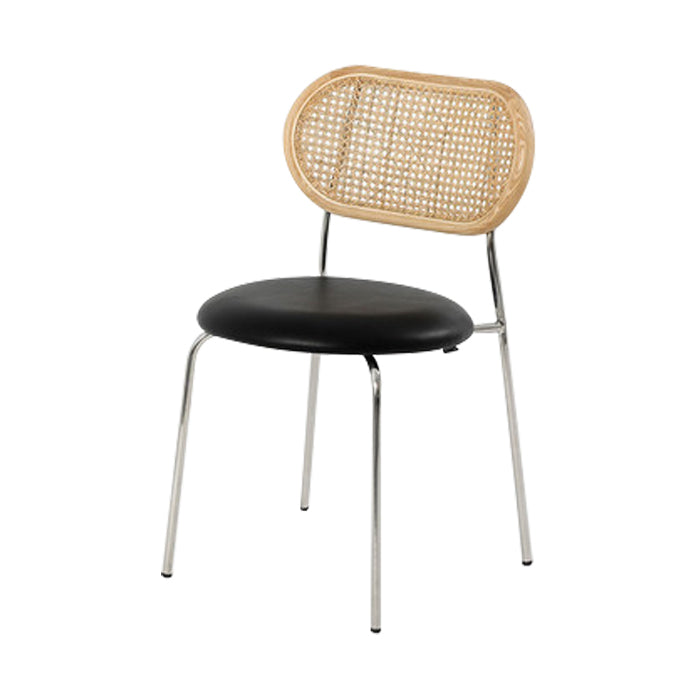 Contemporary Kitchen Metal Dining Side Chair Opening Back Dining Side Chair Clearhalo ' kitchen&dining_furn' 'Dining Chairs' 'Dining Tables & Seating' 'dining_chair' 'furn' 'furn_dining_chair' 'Furniture' 'furniture_dining_chair' 'Kitchen & Dining Furniture' 'kitchen' 3621722