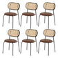 Contemporary Kitchen Metal Dining Side Chair Opening Back Dining Side Chair Brown 6 Piece Set Clearhalo ' kitchen&dining_furn' 'Dining Chairs' 'Dining Tables & Seating' 'dining_chair' 'furn' 'furn_dining_chair' 'Furniture' 'furniture_dining_chair' 'Kitchen & Dining Furniture' 'kitchen' 3621723