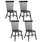 Traditional Wood Windsor Back Side Chair 19'' Wide Indoor Dining Chair Matte Black 4 Piece Set Clearhalo ' kitchen&dining_furn' 'Dining Chairs' 'Dining Tables & Seating' 'dining_chair' 'furn' 'furn_dining_chair' 'Furniture' 'furniture_dining_chair' 'Kitchen & Dining Furniture' 'kitchen' 3621738
