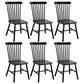 Traditional Wood Windsor Back Side Chair 19'' Wide Indoor Dining Chair Matte Black 6 Piece Set Clearhalo ' kitchen&dining_furn' 'Dining Chairs' 'Dining Tables & Seating' 'dining_chair' 'furn' 'furn_dining_chair' 'Furniture' 'furniture_dining_chair' 'Kitchen & Dining Furniture' 'kitchen' 3621741