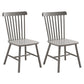 Traditional Wood Windsor Back Side Chair 19'' Wide Indoor Dining Chair Silver Gray 2 Piece Set Clearhalo ' kitchen&dining_furn' 'Dining Chairs' 'Dining Tables & Seating' 'dining_chair' 'furn' 'furn_dining_chair' 'Furniture' 'furniture_dining_chair' 'Kitchen & Dining Furniture' 'kitchen' 3621749