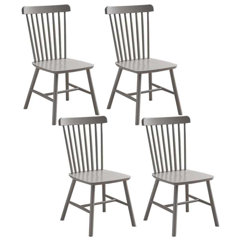 Traditional Wood Windsor Back Side Chair 19'' Wide Indoor Dining Chair Silver Gray 4 Piece Set Clearhalo ' kitchen&dining_furn' 'Dining Chairs' 'Dining Tables & Seating' 'dining_chair' 'furn' 'furn_dining_chair' 'Furniture' 'furniture_dining_chair' 'Kitchen & Dining Furniture' 'kitchen' 3621750