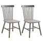 Traditional Wood Windsor Back Side Chair 19'' Wide Indoor Dining Chair Grey 2 Piece Set Clearhalo ' kitchen&dining_furn' 'Dining Chairs' 'Dining Tables & Seating' 'dining_chair' 'furn' 'furn_dining_chair' 'Furniture' 'furniture_dining_chair' 'Kitchen & Dining Furniture' 'kitchen' 3621754
