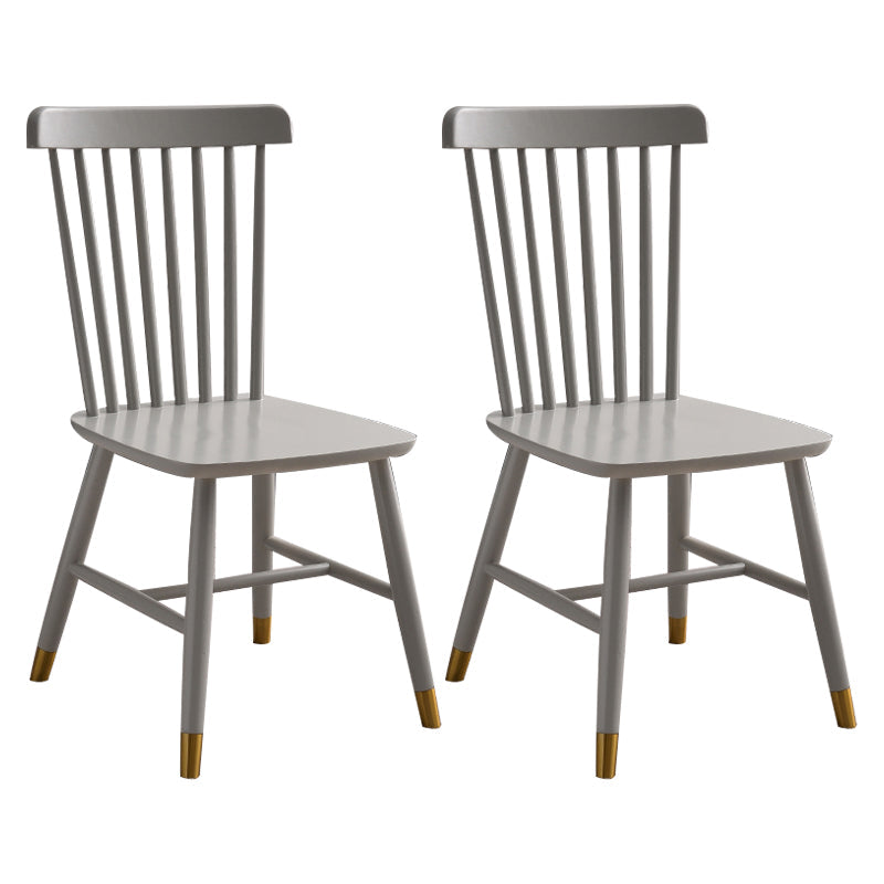 Traditional Wood Windsor Back Side Chair 19'' Wide Indoor Dining Chair Grey 2 Piece Set Clearhalo ' kitchen&dining_furn' 'Dining Chairs' 'Dining Tables & Seating' 'dining_chair' 'furn' 'furn_dining_chair' 'Furniture' 'furniture_dining_chair' 'Kitchen & Dining Furniture' 'kitchen' 3621754