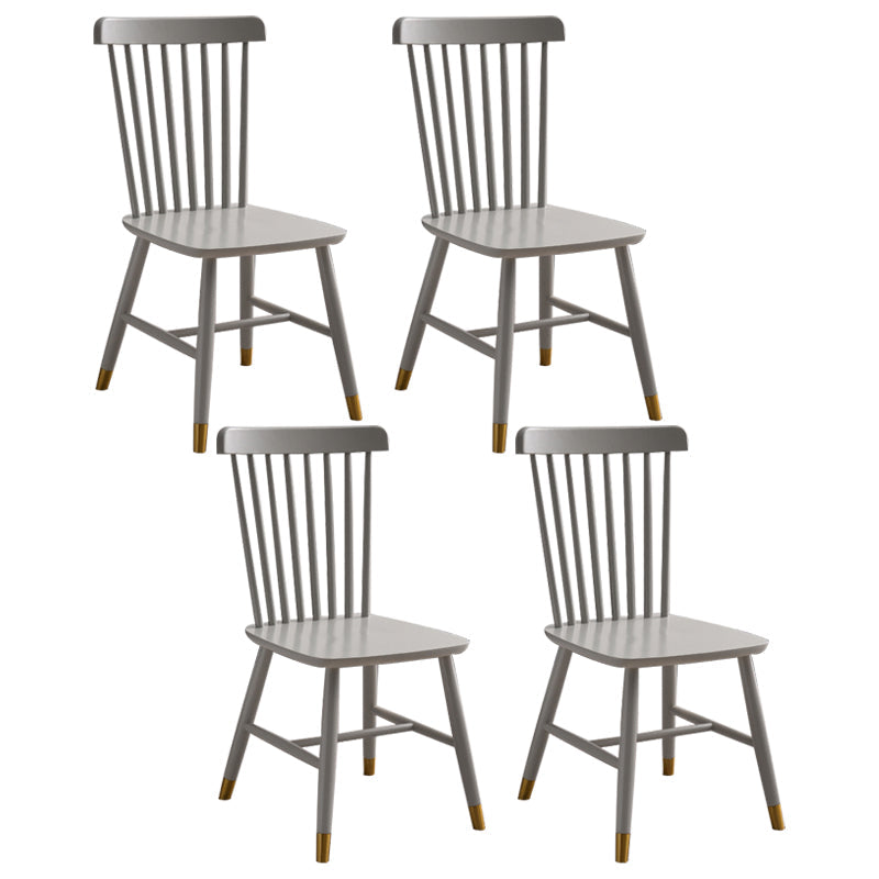Traditional Wood Windsor Back Side Chair 19'' Wide Indoor Dining Chair Grey 4 Piece Set Clearhalo ' kitchen&dining_furn' 'Dining Chairs' 'Dining Tables & Seating' 'dining_chair' 'furn' 'furn_dining_chair' 'Furniture' 'furniture_dining_chair' 'Kitchen & Dining Furniture' 'kitchen' 3621756