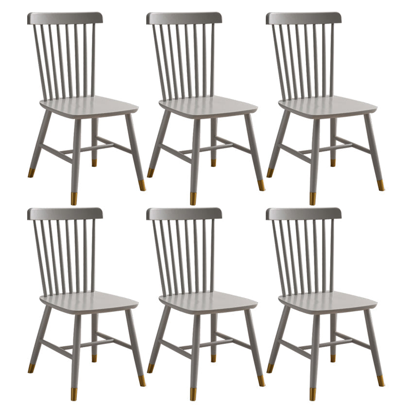 Traditional Wood Windsor Back Side Chair 19'' Wide Indoor Dining Chair Grey 6 Piece Set Clearhalo ' kitchen&dining_furn' 'Dining Chairs' 'Dining Tables & Seating' 'dining_chair' 'furn' 'furn_dining_chair' 'Furniture' 'furniture_dining_chair' 'Kitchen & Dining Furniture' 'kitchen' 3621757