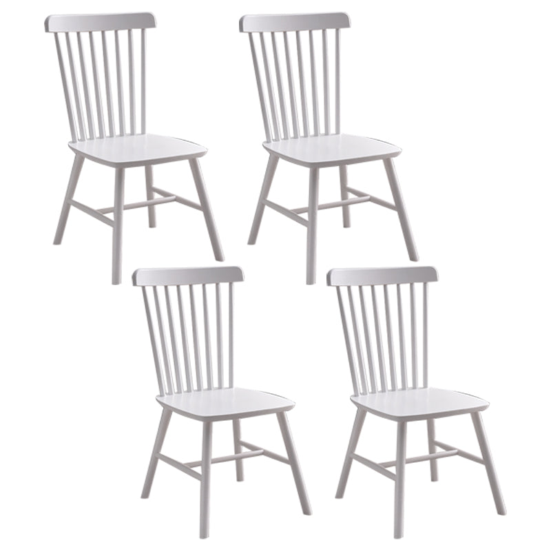 Traditional Wood Windsor Back Side Chair 19'' Wide Indoor Dining Chair Textured White 4 Piece Set Clearhalo ' kitchen&dining_furn' 'Dining Chairs' 'Dining Tables & Seating' 'dining_chair' 'furn' 'furn_dining_chair' 'Furniture' 'furniture_dining_chair' 'Kitchen & Dining Furniture' 'kitchen' 3621759