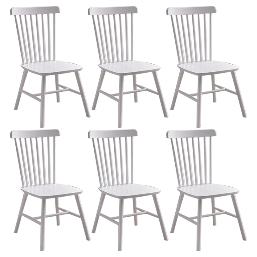 Traditional Wood Windsor Back Side Chair 19'' Wide Indoor Dining Chair Textured White 6 Piece Set Clearhalo ' kitchen&dining_furn' 'Dining Chairs' 'Dining Tables & Seating' 'dining_chair' 'furn' 'furn_dining_chair' 'Furniture' 'furniture_dining_chair' 'Kitchen & Dining Furniture' 'kitchen' 3621760