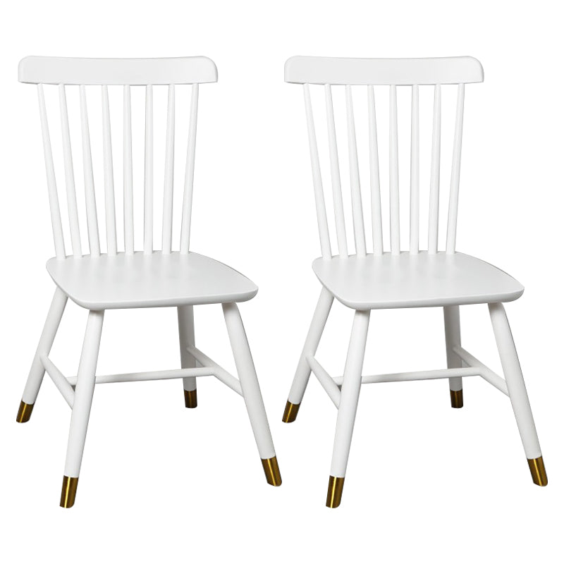 Traditional Wood Windsor Back Side Chair 19'' Wide Indoor Dining Chair White 2 Piece Set Clearhalo ' kitchen&dining_furn' 'Dining Chairs' 'Dining Tables & Seating' 'dining_chair' 'furn' 'furn_dining_chair' 'Furniture' 'furniture_dining_chair' 'Kitchen & Dining Furniture' 'kitchen' 3621761