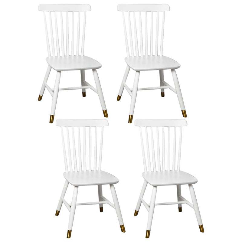 Traditional Wood Windsor Back Side Chair 19'' Wide Indoor Dining Chair White 4 Piece Set Clearhalo ' kitchen&dining_furn' 'Dining Chairs' 'Dining Tables & Seating' 'dining_chair' 'furn' 'furn_dining_chair' 'Furniture' 'furniture_dining_chair' 'Kitchen & Dining Furniture' 'kitchen' 3621762