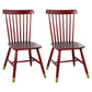 Traditional Wood Windsor Back Side Chair 19'' Wide Indoor Dining Chair Red Brown 2 Piece Set Clearhalo ' kitchen&dining_furn' 'Dining Chairs' 'Dining Tables & Seating' 'dining_chair' 'furn' 'furn_dining_chair' 'Furniture' 'furniture_dining_chair' 'Kitchen & Dining Furniture' 'kitchen' 3621764